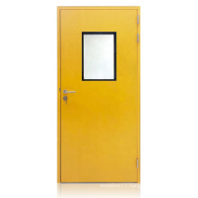 1.0 galvanized steel plate single steel door for hospital ward doors